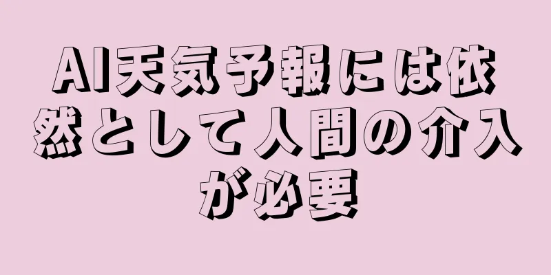 AI天気予報には依然として人間の介入が必要