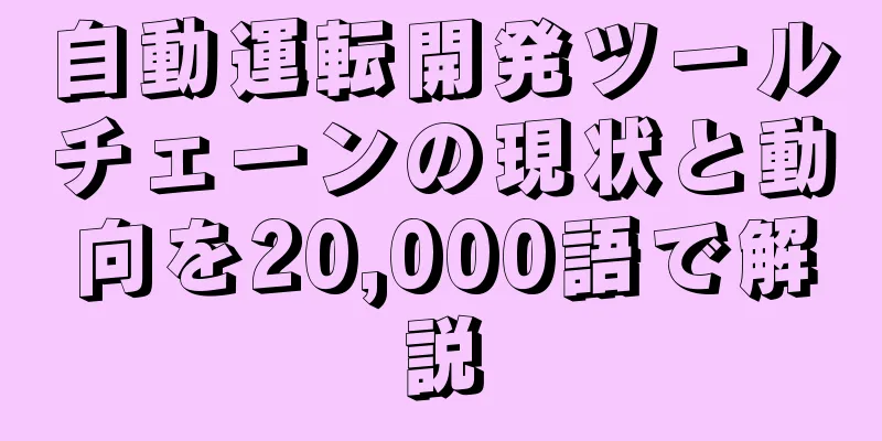 自動運転開発ツールチェーンの現状と動向を20,000語で解説