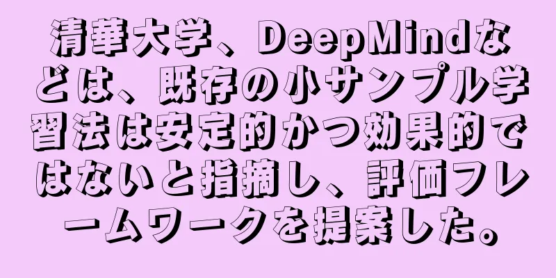 清華大学、DeepMindなどは、既存の小サンプル学習法は安定的かつ効果的ではないと指摘し、評価フレームワークを提案した。