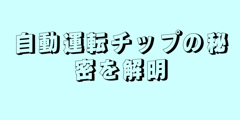 自動運転チップの秘密を解明