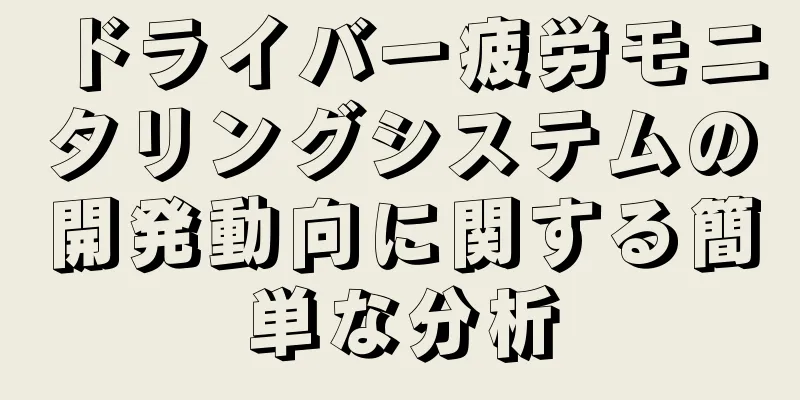ドライバー疲労モニタリングシステムの開発動向に関する簡単な分析