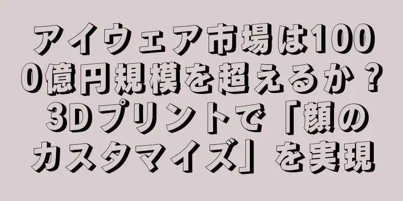アイウェア市場は1000億円規模を超えるか？ 3Dプリントで「顔のカスタマイズ」を実現