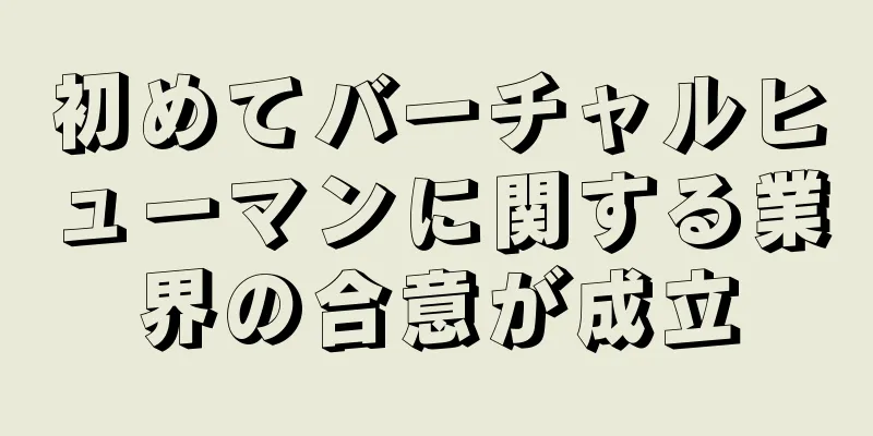 初めてバーチャルヒューマンに関する業界の合意が成立