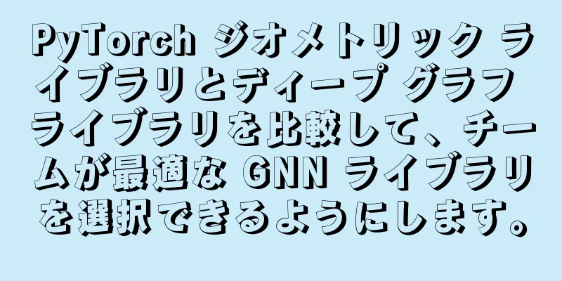 PyTorch ジオメトリック ライブラリとディープ グラフ ライブラリを比較して、チームが最適な GNN ライブラリを選択できるようにします。