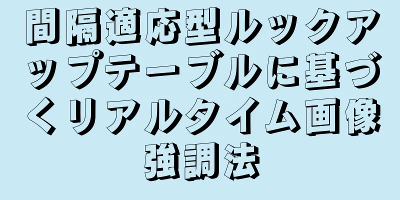 間隔適応型ルックアップテーブルに基づくリアルタイム画像強調法