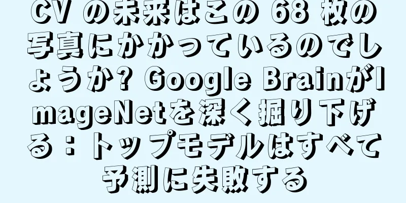 CV の未来はこの 68 枚の写真にかかっているのでしょうか? Google BrainがImageNetを深く掘り下げる：トップモデルはすべて予測に失敗する
