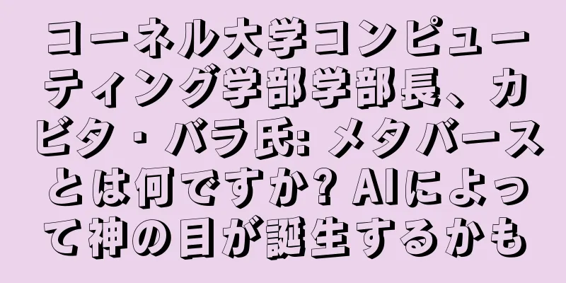 コーネル大学コンピューティング学部学部長、カビタ・バラ氏: メタバースとは何ですか? AIによって神の目が誕生するかも