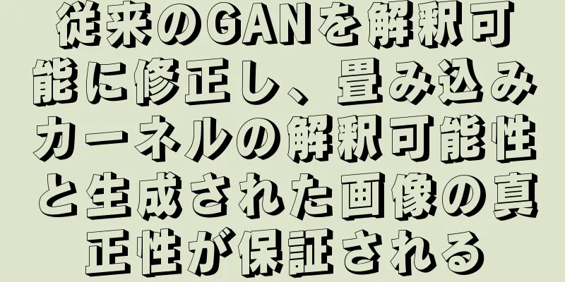 従来のGANを解釈可能に修正し、畳み込みカーネルの解釈可能性と生成された画像の真正性が保証される