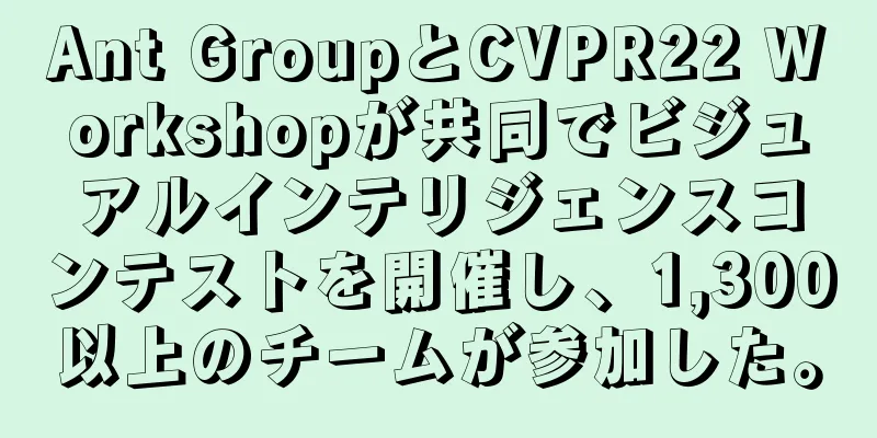 Ant GroupとCVPR22 Workshopが共同でビジュアルインテリジェンスコンテストを開催し、1,300以上のチームが参加した。