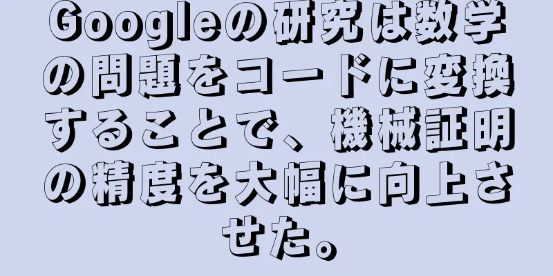 Googleの研究は数学の問題をコードに変換することで、機械証明の精度を大幅に向上させた。