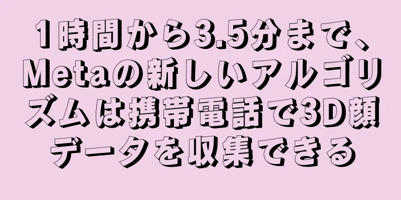 1時間から3.5分まで、Metaの新しいアルゴリズムは携帯電話で3D顔データを収集できる