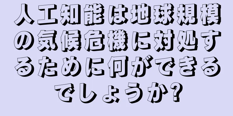 人工知能は地球規模の気候危機に対処するために何ができるでしょうか?