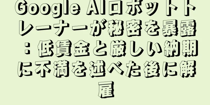 Google AIロボットトレーナーが秘密を暴露：低賃金と厳しい納期に不満を述べた後に解雇