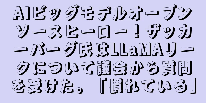 AIビッグモデルオープンソースヒーロー！ザッカーバーグ氏はLLaMAリークについて議会から質問を受けた。「慣れている」
