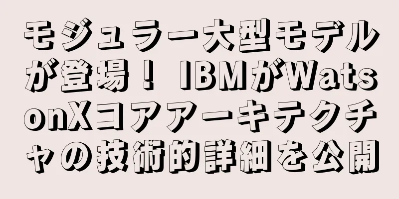 モジュラー大型モデルが登場！ IBMがWatsonXコアアーキテクチャの技術的詳細を公開