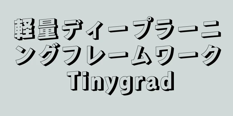 軽量ディープラーニングフレームワーク Tinygrad