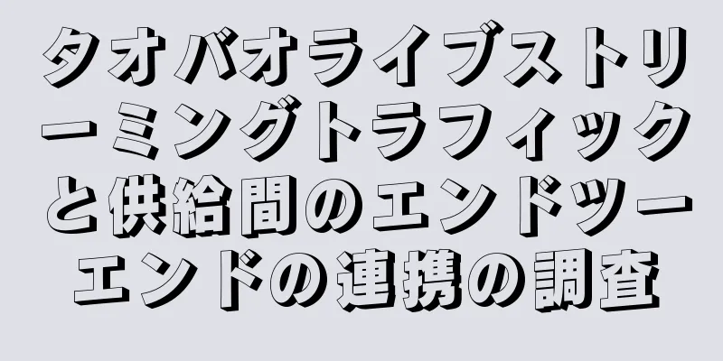 タオバオライブストリーミングトラフィックと供給間のエンドツーエンドの連携の調査