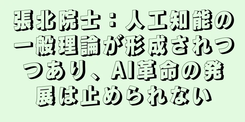 張北院士：人工知能の一般理論が形成されつつあり、AI革命の発展は止められない