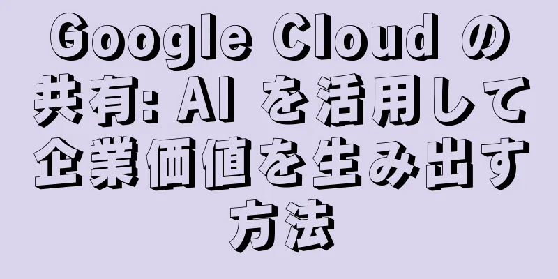 Google Cloud の共有: AI を活用して企業価値を生み出す方法