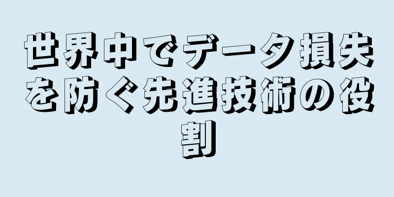 世界中でデータ損失を防ぐ先進技術の役割