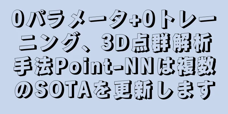 0パラメータ+0トレーニング、3D点群解析手法Point-NNは複数のSOTAを更新します