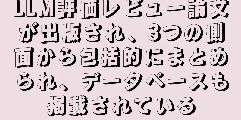 LLM評価レビュー論文が出版され、3つの側面から包括的にまとめられ、データベースも掲載されている
