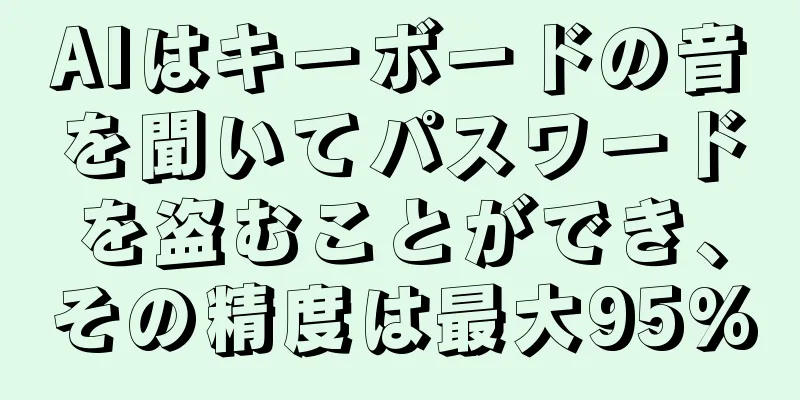 AIはキーボードの音を聞いてパスワードを盗むことができ、その精度は最大95%
