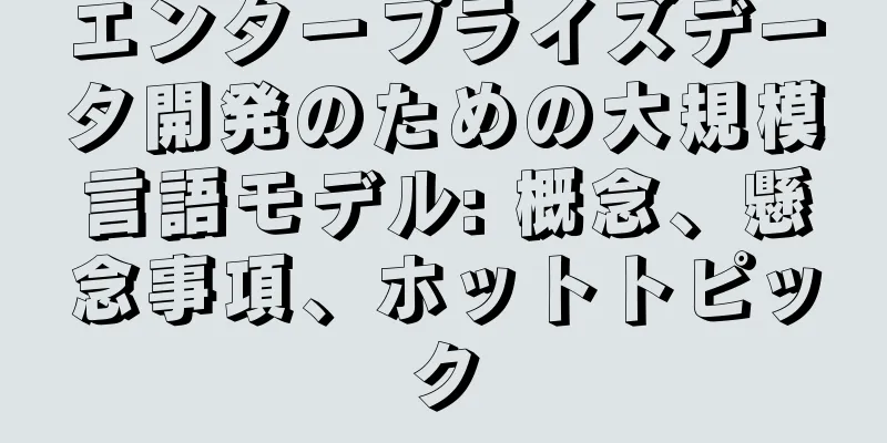 エンタープライズデータ開発のための大規模言語モデル: 概念、懸念事項、ホットトピック