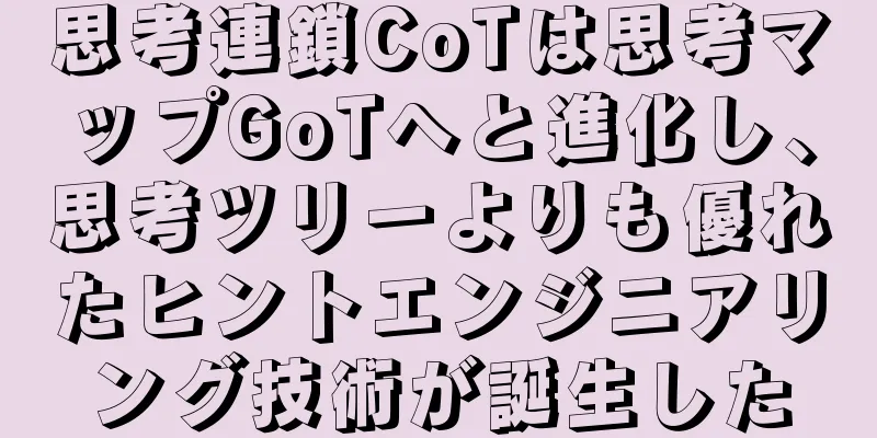 思考連鎖CoTは思考マップGoTへと進化し、思考ツリーよりも優れたヒントエンジニアリング技術が誕生した