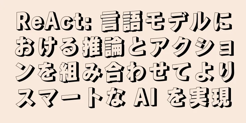 ReAct: 言語モデルにおける推論とアクションを組み合わせてよりスマートな AI を実現