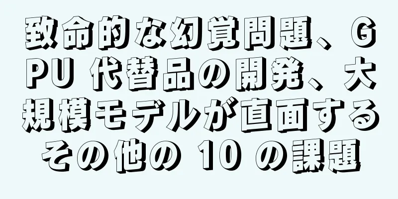 致命的な幻覚問題、GPU 代替品の開発、大規模モデルが直面するその他の 10 の課題
