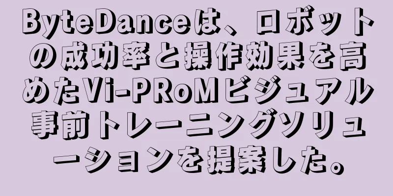 ByteDanceは、ロボットの成功率と操作効果を高めたVi-PRoMビジュアル事前トレーニングソリューションを提案した。