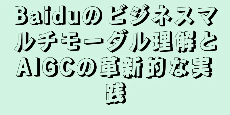 Baiduのビジネスマルチモーダル理解とAIGCの革新的な実践