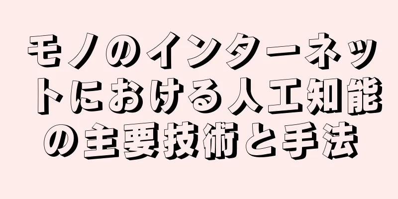 モノのインターネットにおける人工知能の主要技術と手法