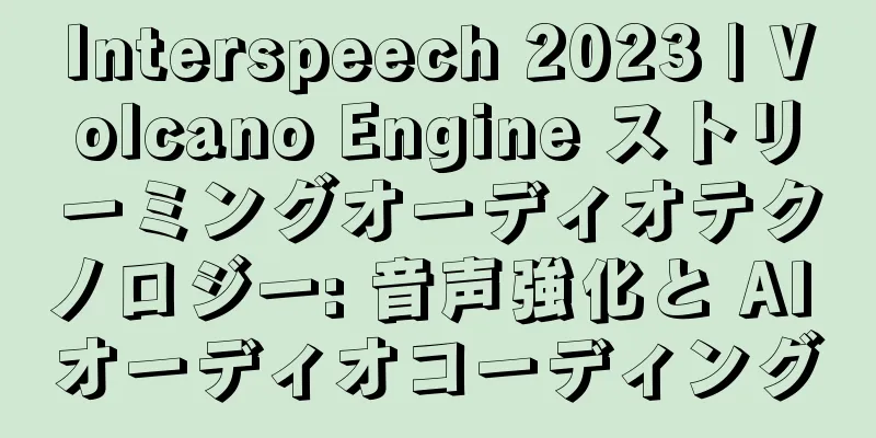 Interspeech 2023 | Volcano Engine ストリーミングオーディオテクノロジー: 音声強化と AI オーディオコーディング