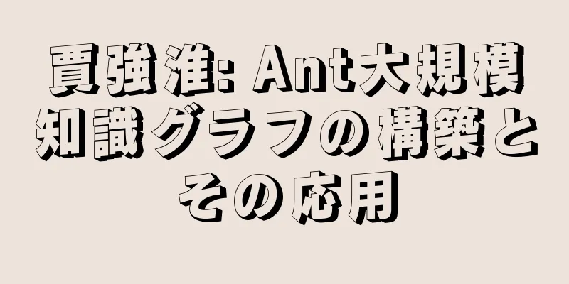 賈強淮: Ant大規模知識グラフの構築とその応用