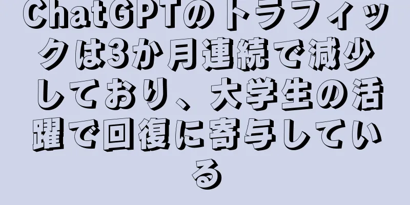 ChatGPTのトラフィックは3か月連続で減少しており、大学生の活躍で回復に寄与している