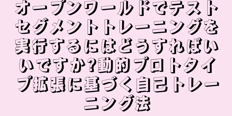 オープンワールドでテストセグメントトレーニングを実行するにはどうすればいいですか?動的プロトタイプ拡張に基づく自己トレーニング法