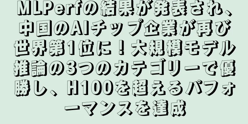 MLPerfの結果が発表され、中国のAIチップ企業が再び世界第1位に！大規模モデル推論の3つのカテゴリーで優勝し、H100を超えるパフォーマンスを達成
