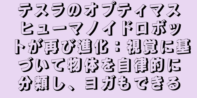 テスラのオプティマスヒューマノイドロボットが再び進化：視覚に基づいて物体を自律的に分類し、ヨガもできる