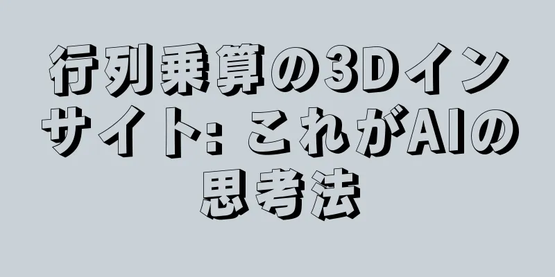 行列乗算の3Dインサイト: これがAIの思考法