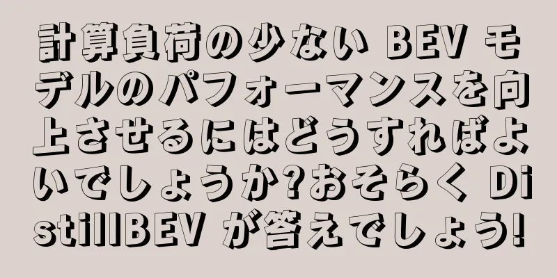 計算負荷の少ない BEV モデルのパフォーマンスを向上させるにはどうすればよいでしょうか?おそらく DistillBEV が答えでしょう!