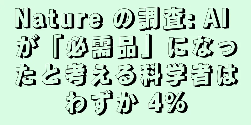 Nature の調査: AI が「必需品」になったと考える科学者はわずか 4%