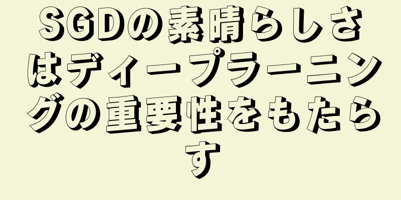 SGDの素晴らしさはディープラーニングの重要性をもたらす