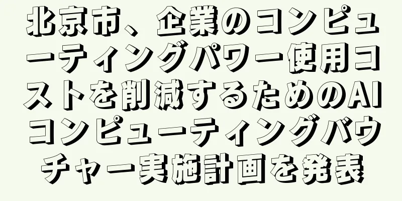 北京市、企業のコンピューティングパワー使用コストを削減するためのAIコンピューティングバウチャー実施計画を発表