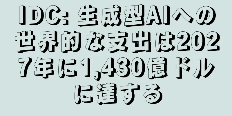 IDC: 生成型AIへの世界的な支出は2027年に1,430億ドルに達する