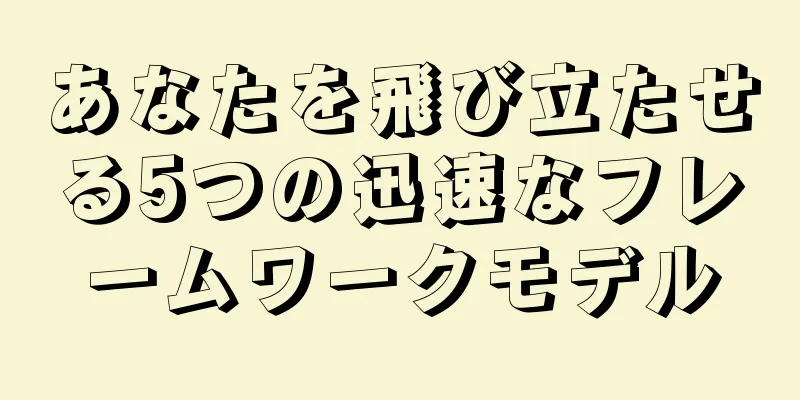 あなたを飛び立たせる5つの迅速なフレームワークモデル
