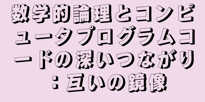 数学的論理とコンピュータプログラムコードの深いつながり：互いの鏡像