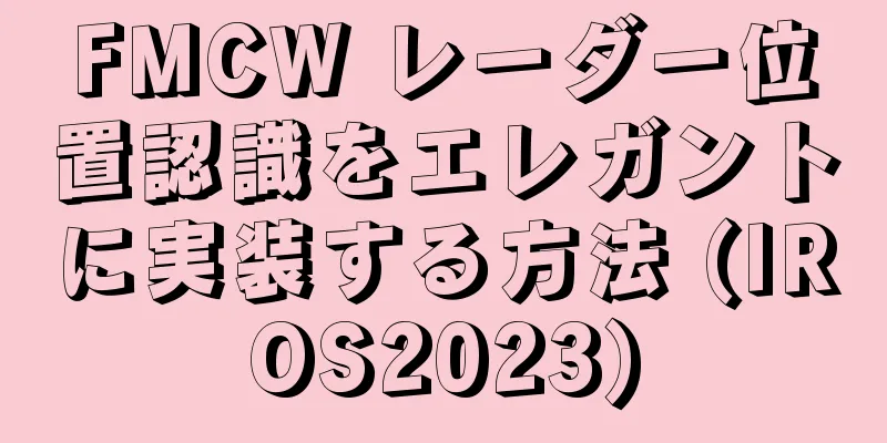FMCW レーダー位置認識をエレガントに実装する方法 (IROS2023)