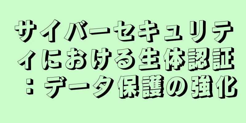 サイバーセキュリティにおける生体認証：データ保護の強化